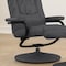 Flash Furniture Rachel Contemporary Multi-Position Recliner and Ottoman w/Wrapped Base in Gray LeatherSoft BT-7862-GY-GG - alternate 10